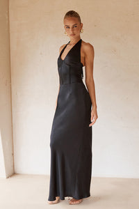 ASADA MAXI DRESS - BLACK