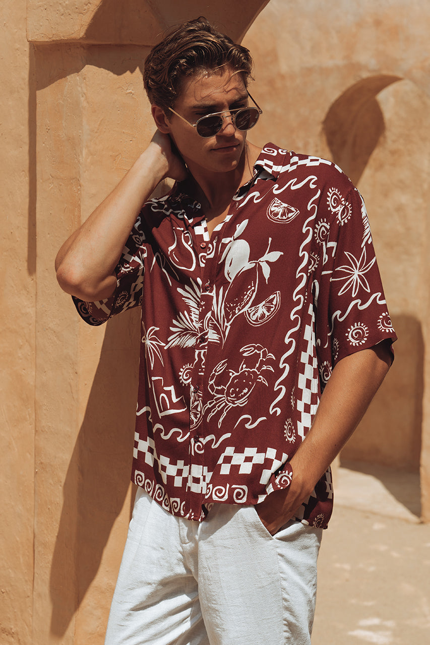 ASTLEY SHIRT - WINE