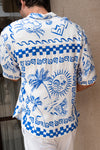 ASTLEY SHIRT - WHITE/BLUE