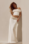 AUDRINA MAXI SKIRT - IVORY