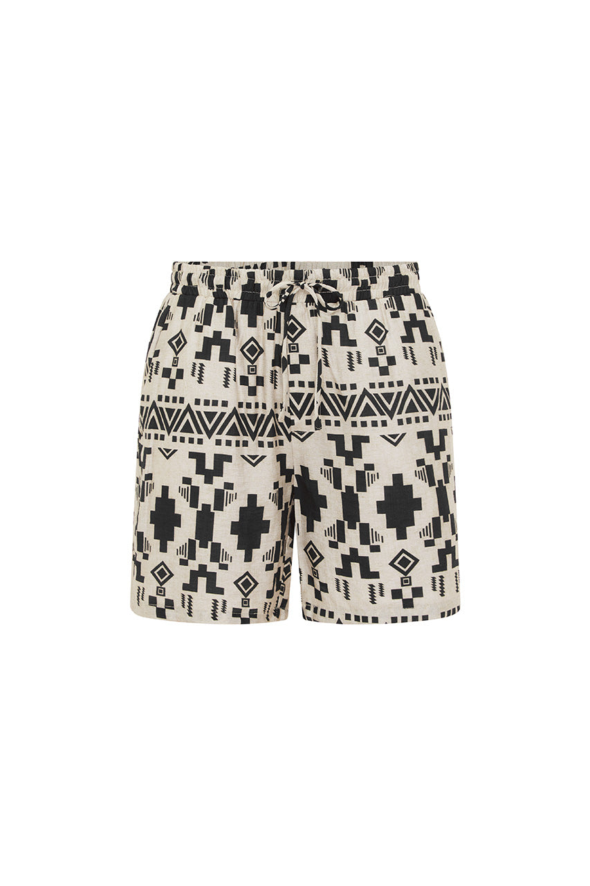 AZAR SHORT - SAND/BLACK