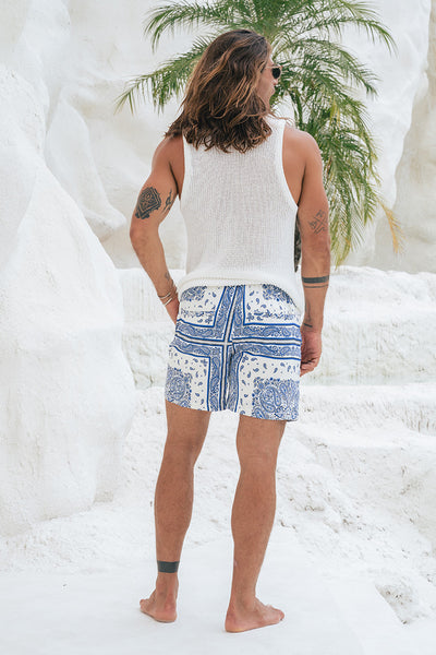 BANDANA SHORT - BLUE
