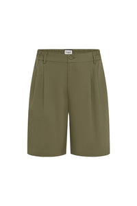 BASILE  TAILORED SHORTS - KHAKI