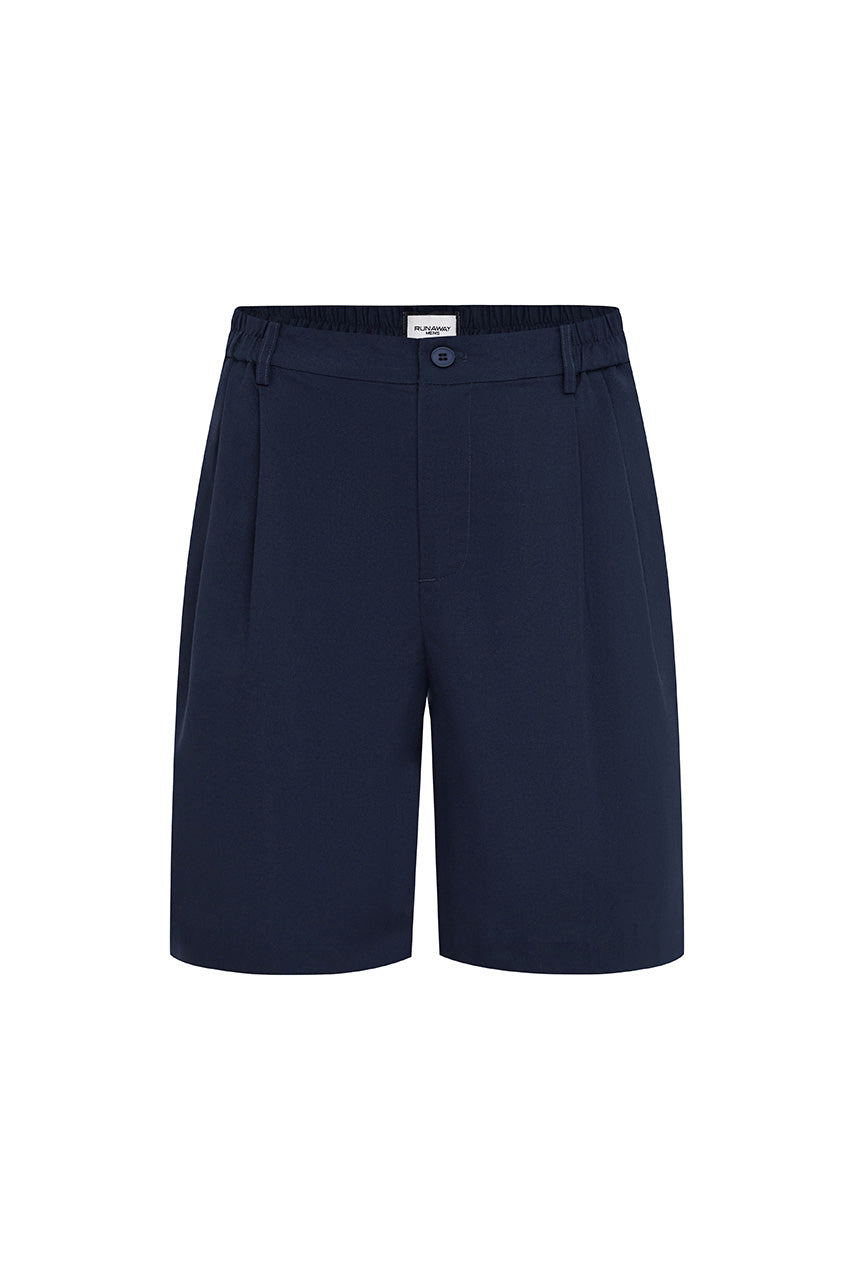 BASILE  TAILORED SHORTS - NAVY