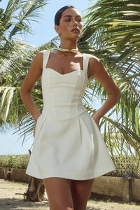 BETHANI MINI DRESS - WHITE