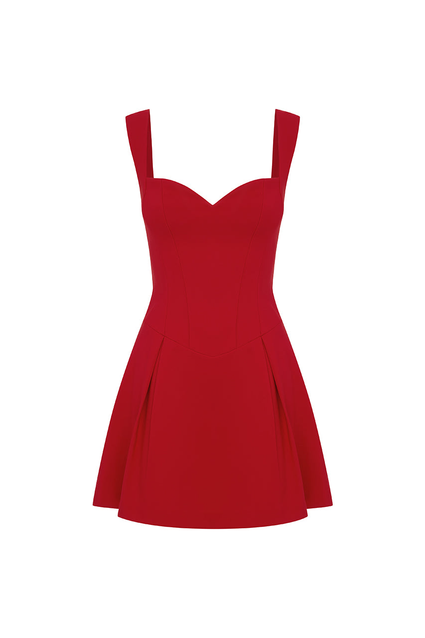 BETHANI MINI DRESS - CHERRY