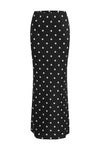 BLAINE MAXI SKIRT - BLACK POKA