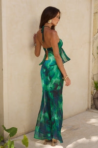 BRANDY MAXI SKIRT - CALISTA GREEN