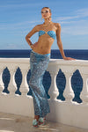 MIAMI MAXI SKIRT - OPHELIA BLUE