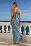 MIAMI MAXI SKIRT - OPHELIA BLUE
