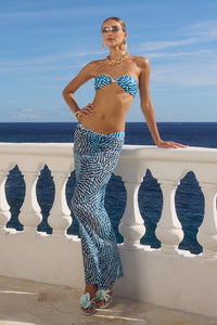 MIAMI MAXI SKIRT - OPHELIA BLUE