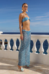 MIAMI MAXI SKIRT - OPHELIA BLUE