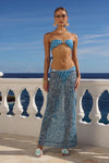 MIAMI MAXI SKIRT - OPHELIA BLUE