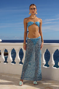 MIAMI MAXI SKIRT - OPHELIA BLUE