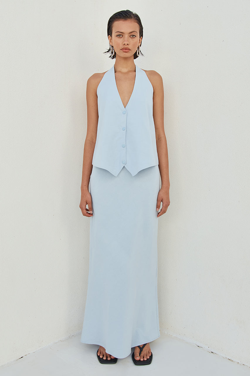 BRIONI MAXI SKIRT - SKY BLUE