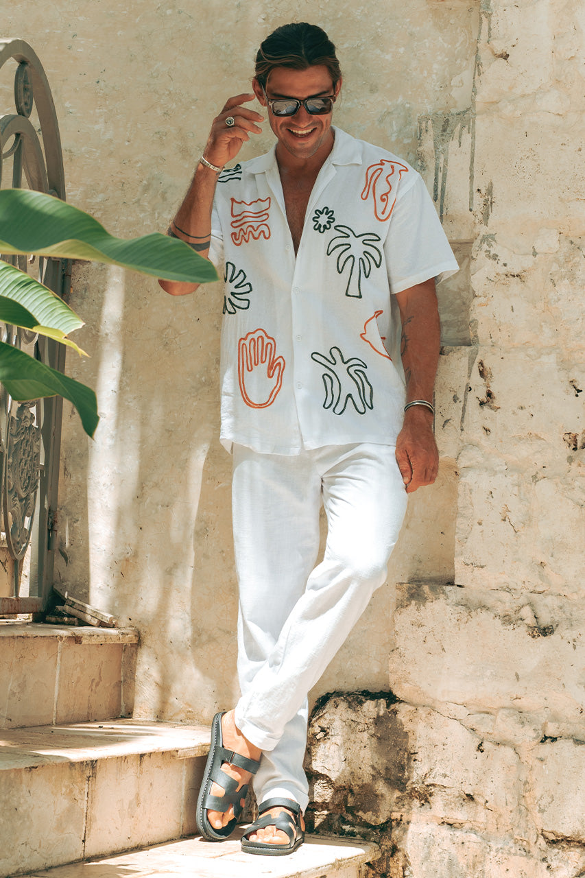 BRODIE SHORT SLEEVE SHIRT - WHITE