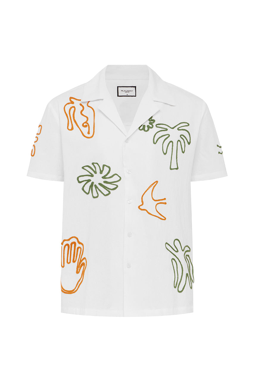 BRODIE SHORT SLEEVE SHIRT - WHITE