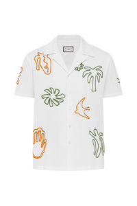 BRODIE SHORT SLEEVE SHIRT - WHITE