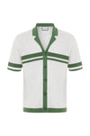 BRODY SHIRT - KHAKI/WHITE