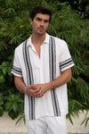 BROOKS SHIRT - WHITE/BLACK
