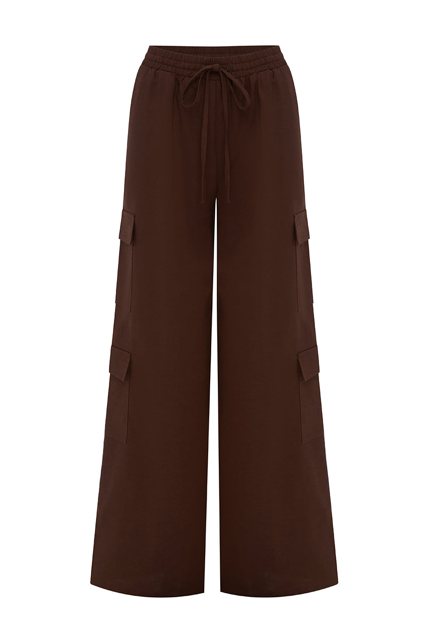 BRYDIE PANT - CHOCOLATE