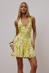 BYDIE MINI DRESS - MATELO LIME