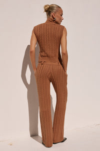 CAMILA KNIT TOP - OCHRE