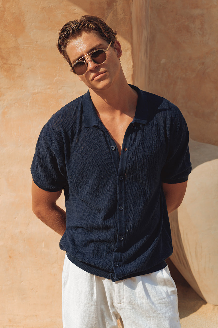 CARLOS TOP - NAVY