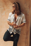 CASSIUS SHIRT - SAND/BLACK