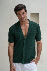 CASTRO KNIT TOP - FOREST