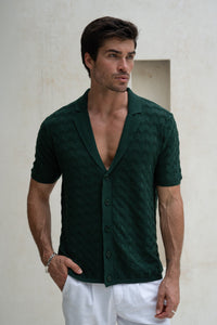 CASTRO KNIT TOP - FOREST