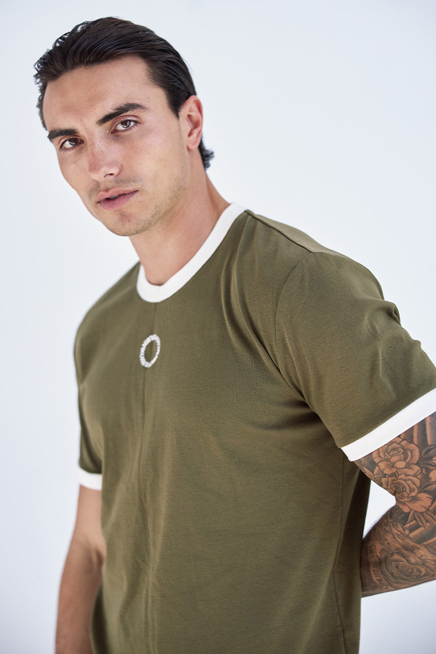 CAYDEN FITTED T-SHIRT - KHAKI