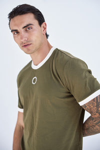 CAYDEN FITTED T-SHIRT - KHAKI