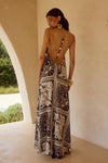 CHANTELLE HALTER MAXI DRESS - HAVANNA BLACK