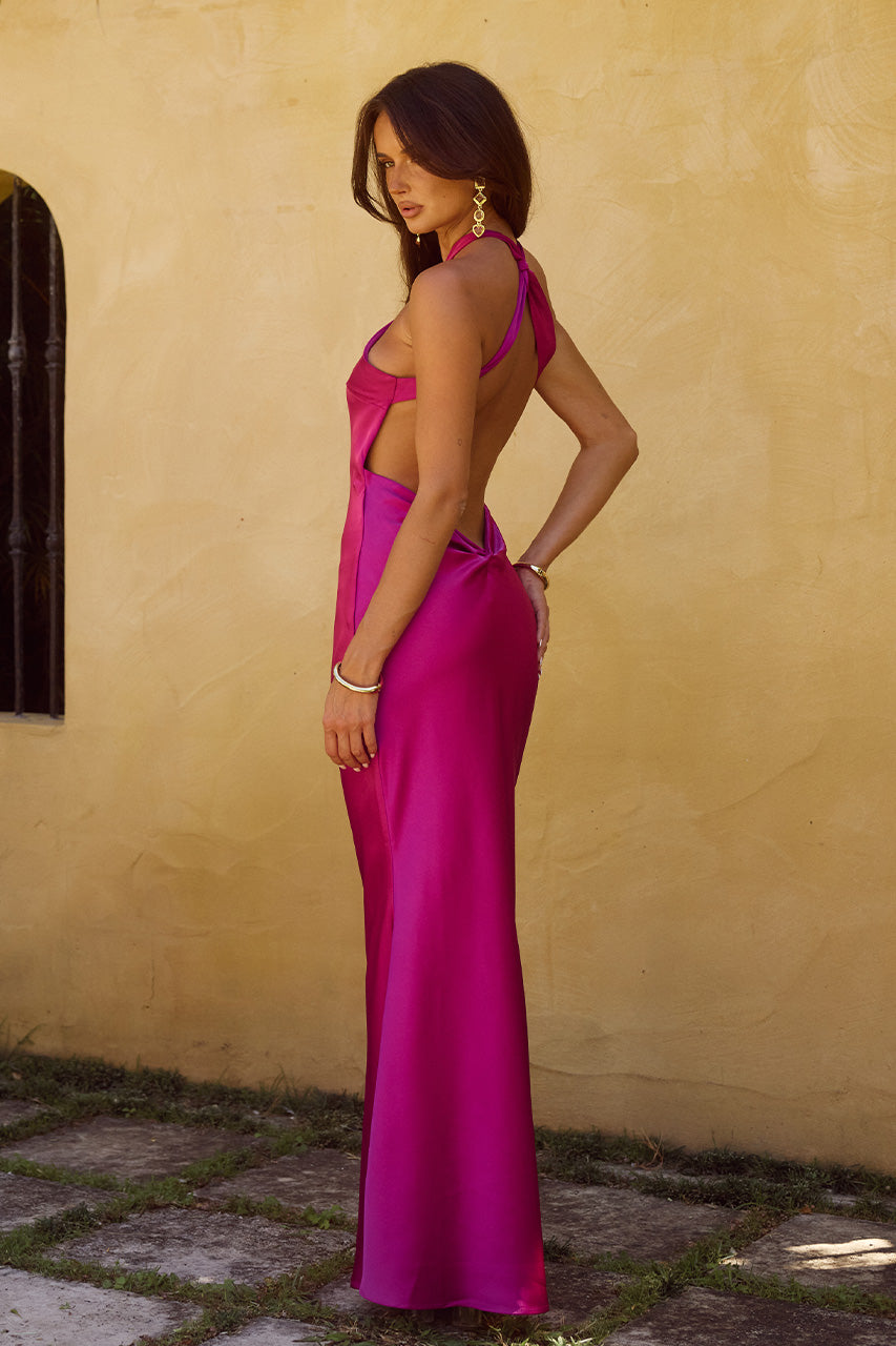 CHARA MAXI DRESS - MAGENTA