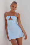CHERISH MINI DRESS - SKY BLUE
