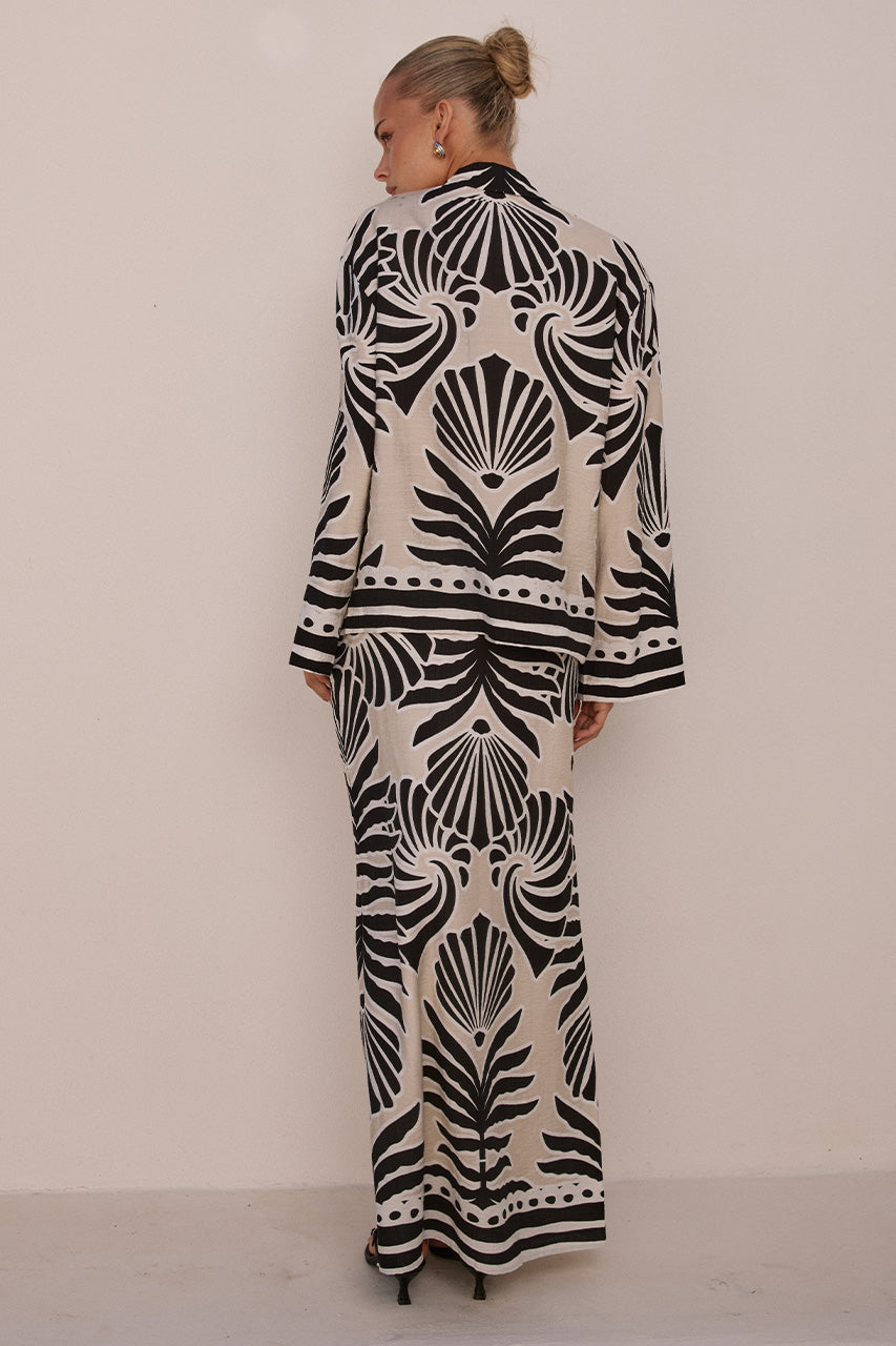 CLEMENTINE SLEEVED TOP - BRODIE SAND