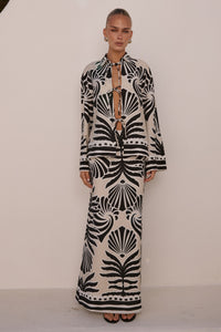 CLEMENTINE MAXI SKIRT - BRODIE SAND