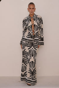 CLEMENTINE SLEEVED TOP - BRODIE SAND