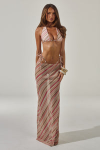 CUBA HALTER BIKINI TOP - SADIE PINK