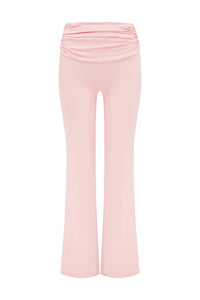 DAMARI FOLDOVER FLARE PANTS - BALLET PINK