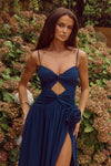 DANIKA MAXI DRESS - NAVY