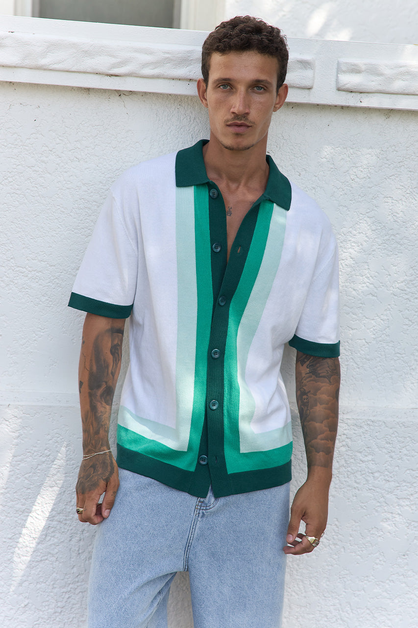 DARIUS SHIRT - GREEN MULTI