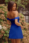 EBONY MINI DRESS - ROYAL