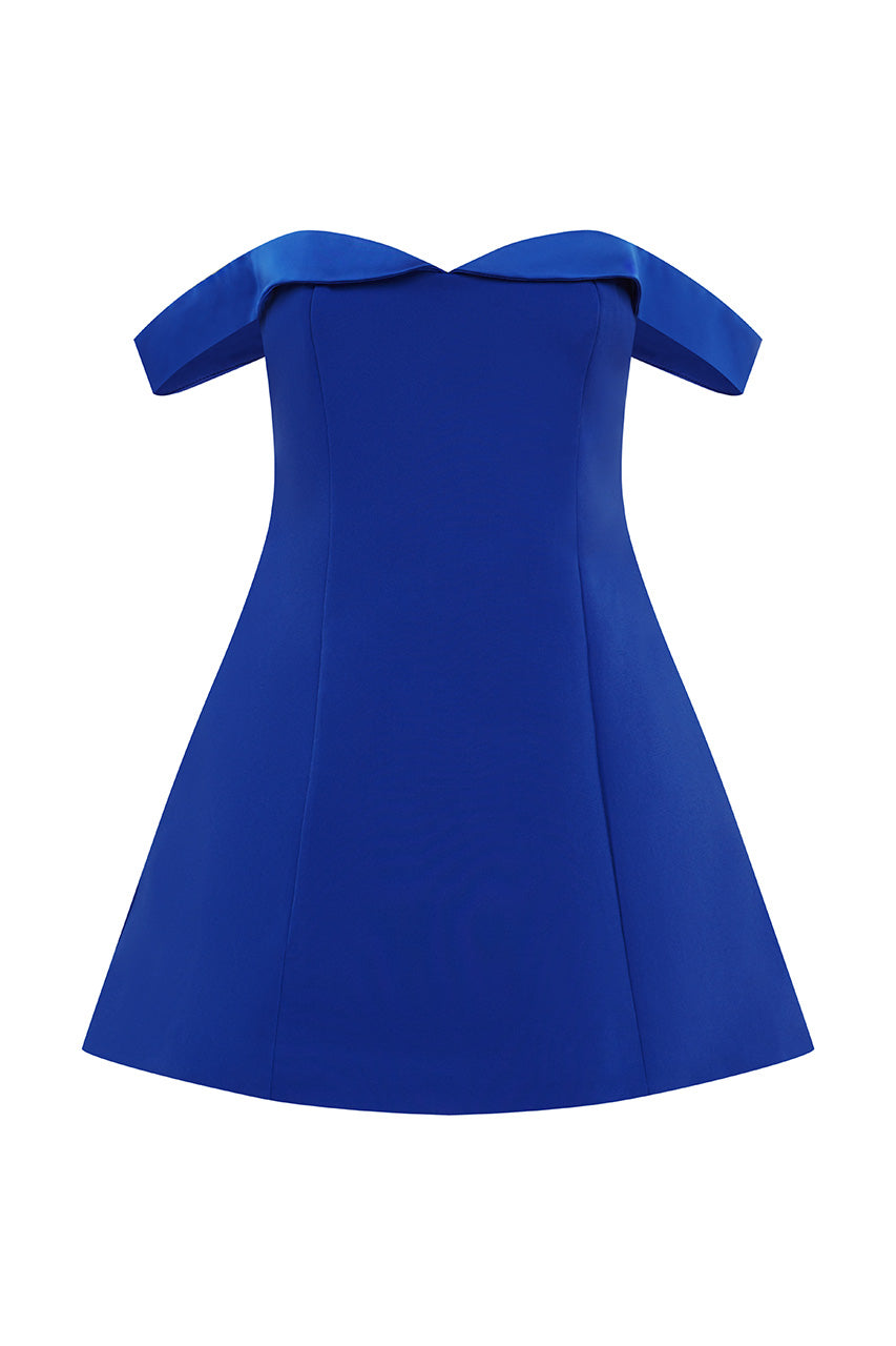 EBONY MINI DRESS - ROYAL