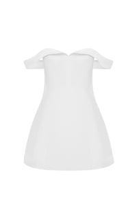 EBONY MINI DRESS - WHITE