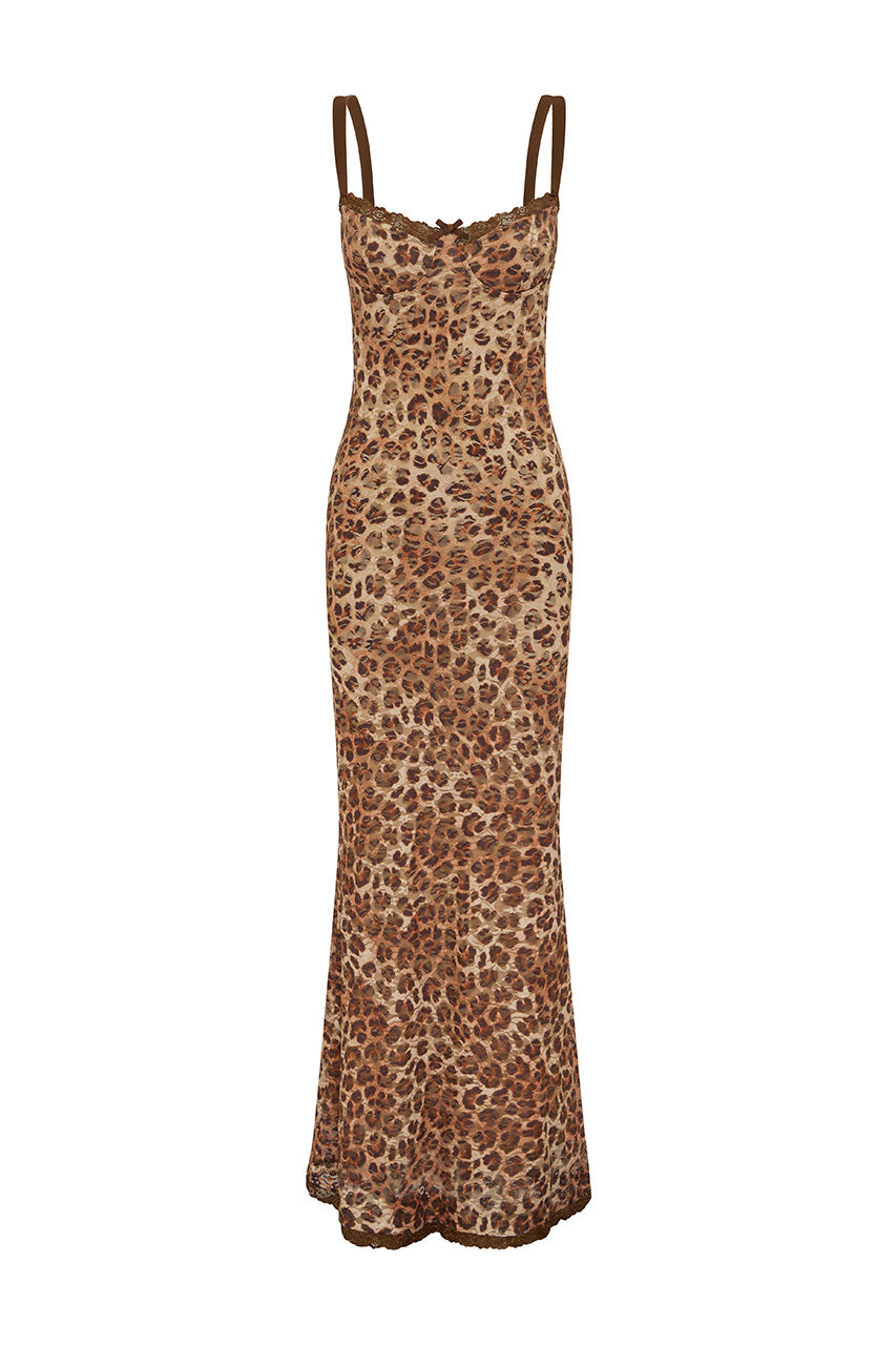 ECHO MAXI DRESS - LEOPARD PRINT