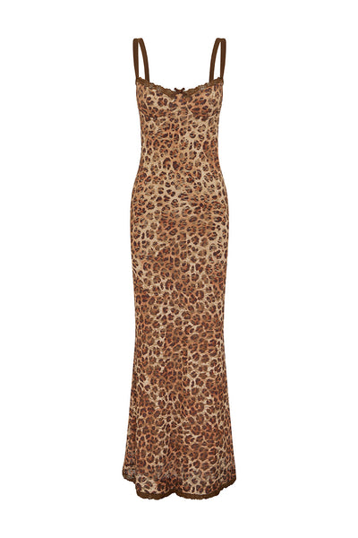 ECHO MAXI DRESS - LEOPARD PRINT