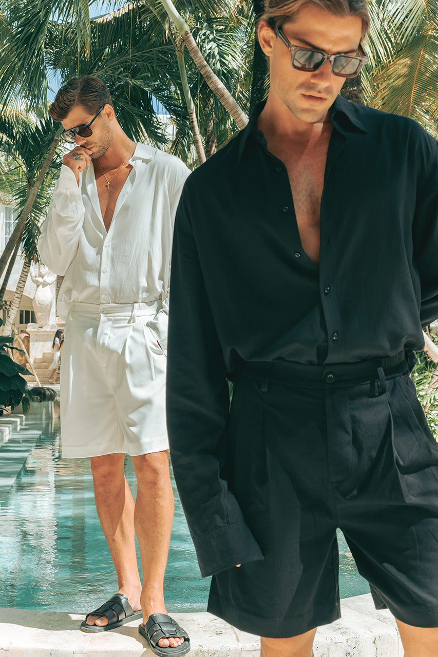 EDDIE LONG SLEEVE SHIRT - BLACK