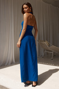 ELERA MIDI DRESS - COBALT